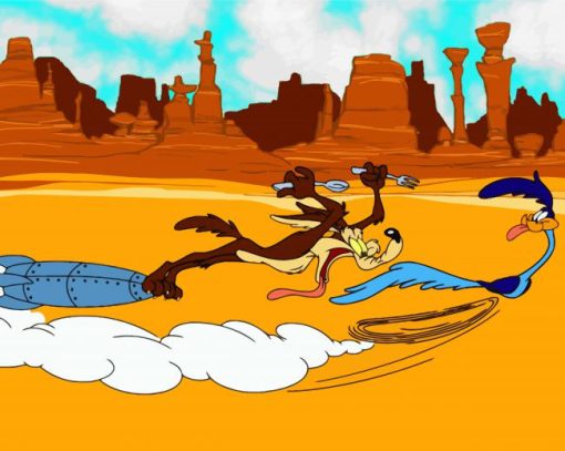 Wile E Coyote And The Road Runner diamond painting