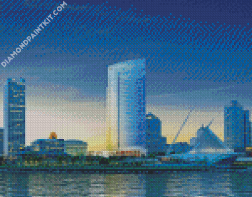 Wisconsin Milwaukee City diamond painting