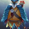 Aesthetic Bird Warrior diamond painting