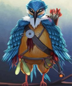 Aesthetic Bird Warrior diamond painting