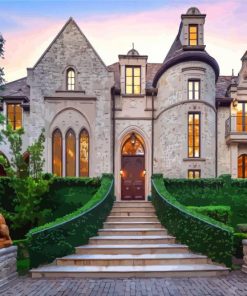 Aesthetic Luxury Mansion diamond painting