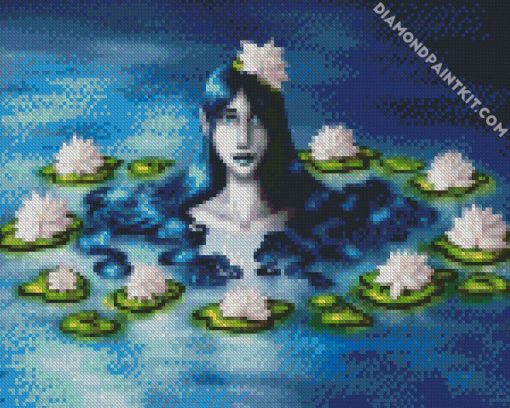 Aesthetic Naiad In The Water diamond painting