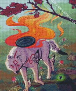 Aesthetic Okami diamond painting