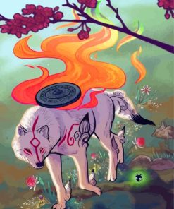 Aesthetic Okami diamond painting