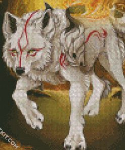 Aesthetic Okami Dog Art diamond painting