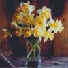 Aesthetic Vase Of Narcissus Flowers diamond painting