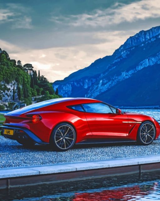 Aston Martin Zagato diamond painting