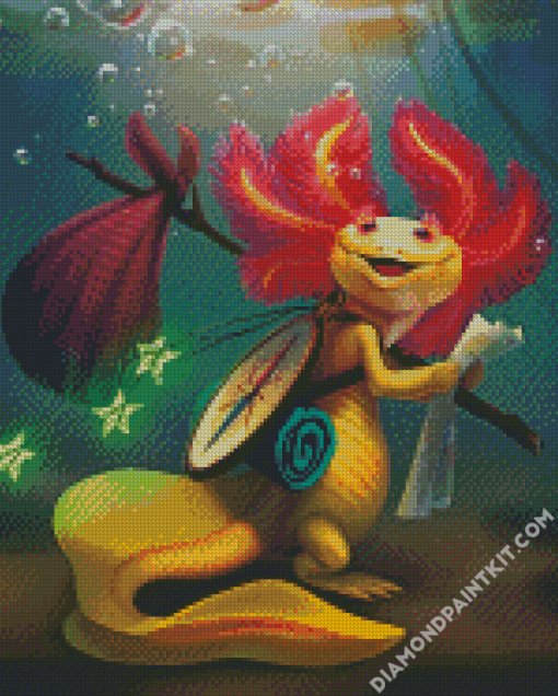 Axolotl Adventure diamond painting