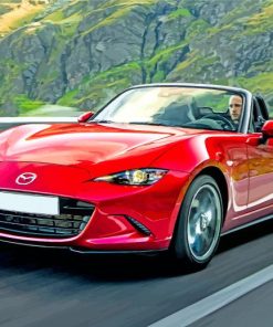 Cool Red Mx5 diamond painting