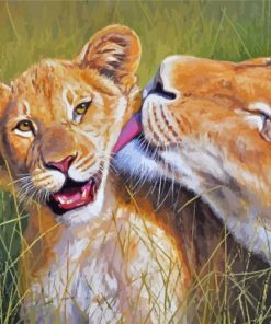 Cute Lions diamond painting