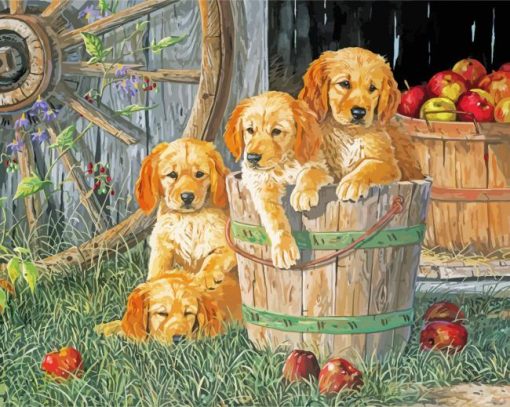 Cute Puppies diamond painting