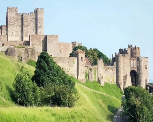 England Dover Castle diamond painting