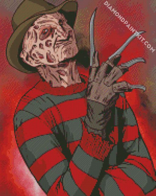 Freddy Krueger Horror Movie diamond painting