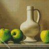 Green Apples And Blue Jug diamond painting