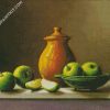 Green Apples And Jugs Still Life diamond painting