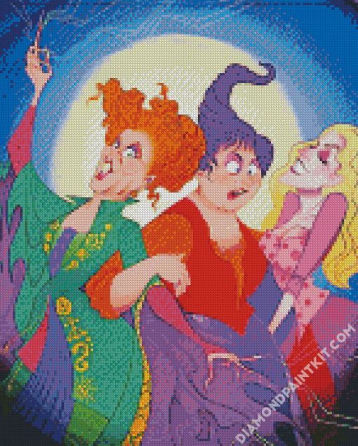 Hocus Pocus Cartoon diamond painting