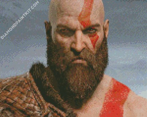 Kratos God Of War diamond painting