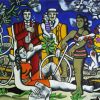 Leger Leisures On Red Bottom diamond painting