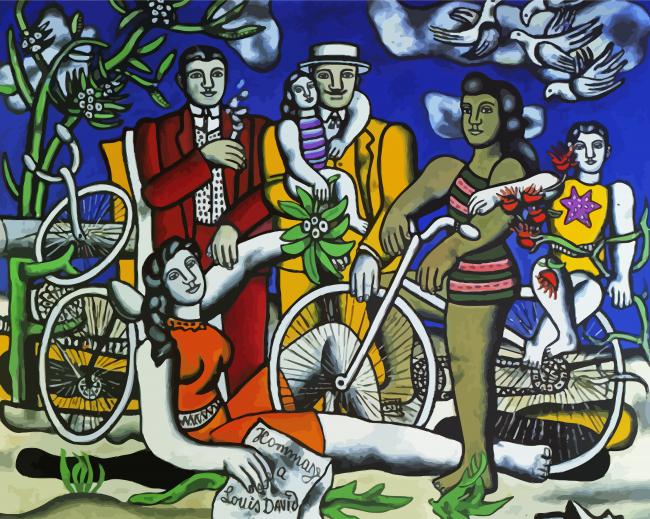 Leger Leisures On Red Bottom diamond painting