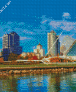 Milwaukee City diamond painting