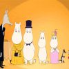 Moomins On The Riviera Family diamond painting