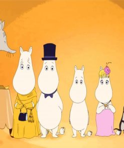 Moomins On The Riviera Family diamond painting