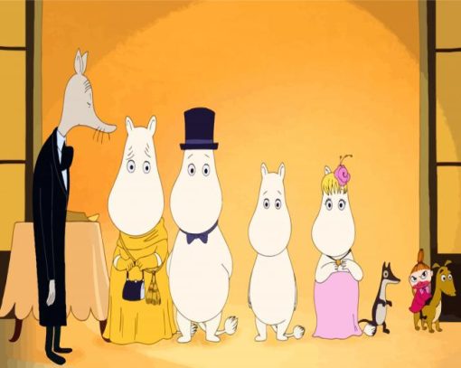 Moomins On The Riviera Family diamond painting