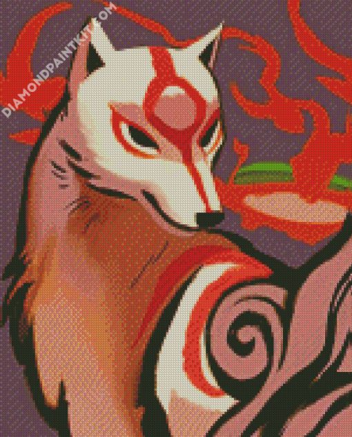 Okami Dog diamond painting