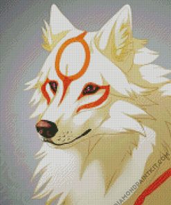 Okami Dog Anime diamond painting