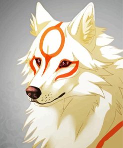 Okami Dog Anime diamond painting