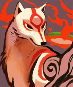 Okami Dog diamond painting