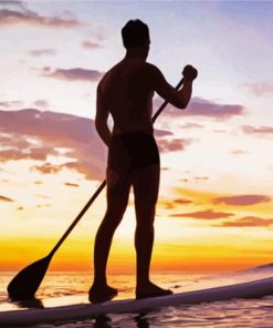 Paddle Boarding diamond painting