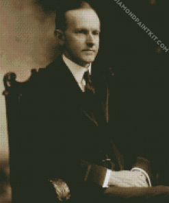 President Of The Us Calvin Coolidge diamond painting