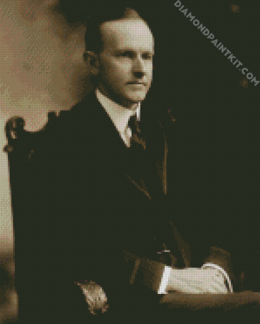 President Of The Us Calvin Coolidge diamond painting