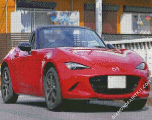 Red Mx5 diamond painting