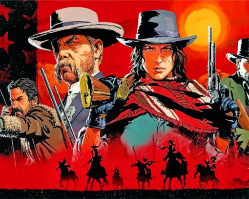 Red Dead Redemption Poster diamond painting