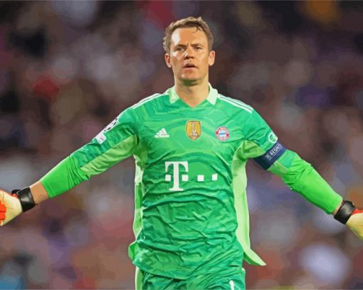 The Footballer Manuel Neuer diamond painting