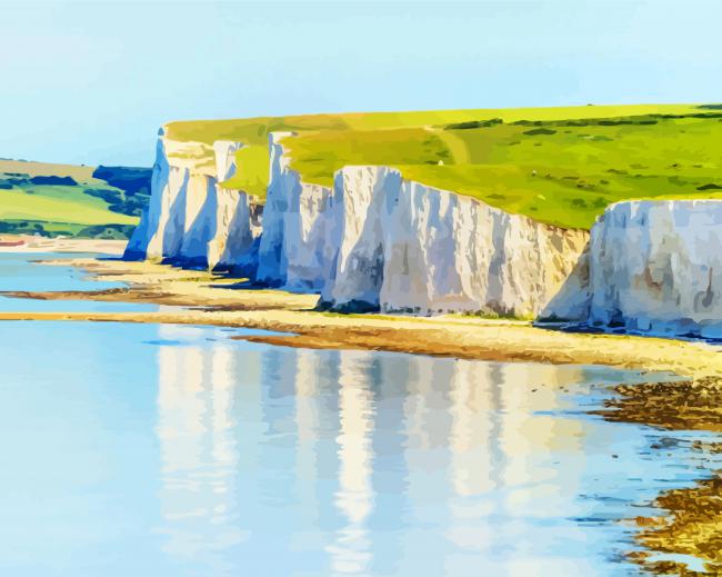 White Cliffs Dover diamond painting