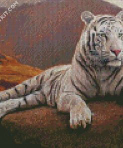 White Tiger diamond painting