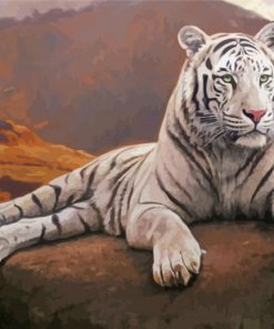 White Tiger diamond painting