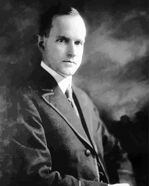 Young Calvin Coolidge diamond painting