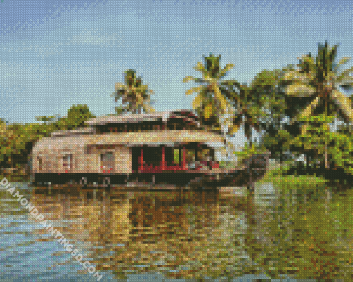 Alleppey Backwaters Kerala Diamond Paintings