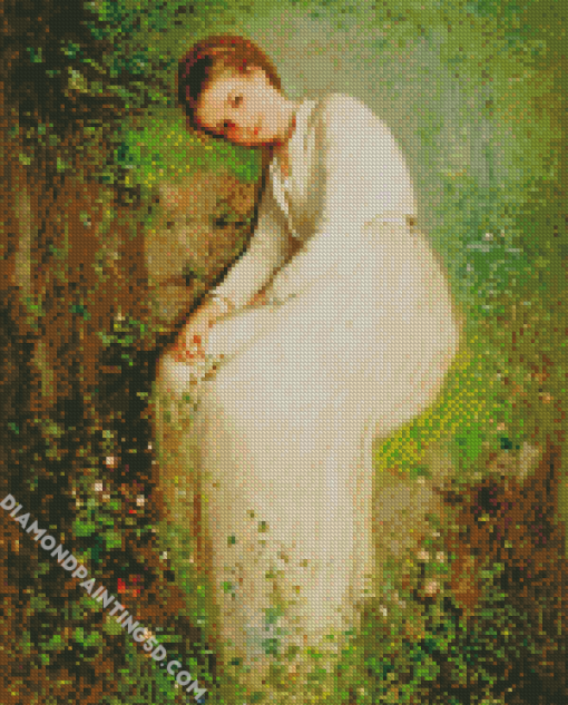 A Flower Among The Flowers Grigorescu Diamond Paintings