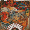 Biscuits Lefevre Utile Alphonse Mucha Diamond Paintings