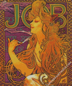 Job Cigarettes Alphonse Mucha Diamond Paintings