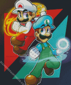 Mario And Lugi Diamond Paintings