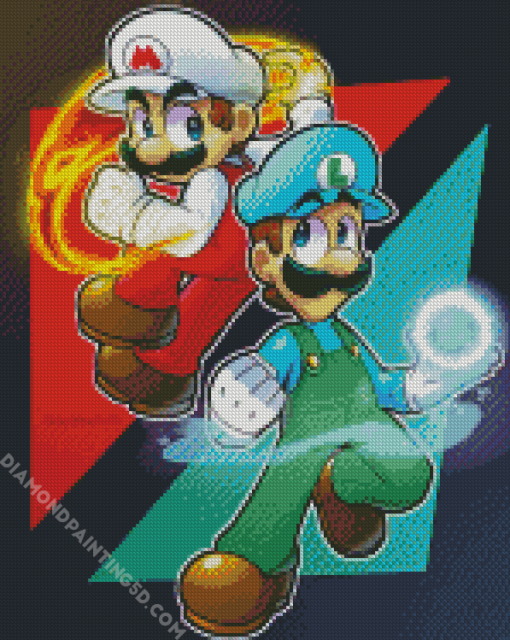 Mario And Lugi Diamond Paintings