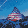 Matterhorn USA Flag Diamond Paintings