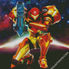 Metroid Galaxy Diamond Paintings