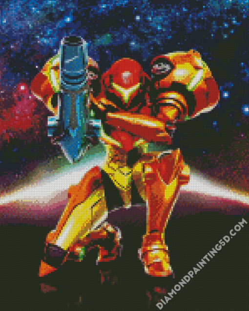 Metroid Galaxy Diamond Paintings